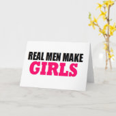 男性が女実在の子をベビーにパパを新しい父親に カード (黄色い花)