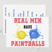 男性が痛実在みを感じる 招待状 (正面/裏面)