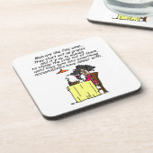 男性とワ素晴らしインのユーモア コースター (左側)