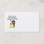 男性とワ素晴らしインのユーモア 名刺 (裏面)