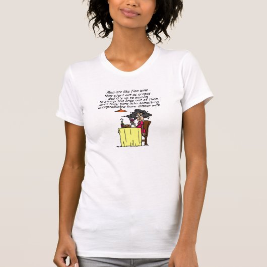 男性とワ素晴らしインのユーモア Tシャツ (正面)