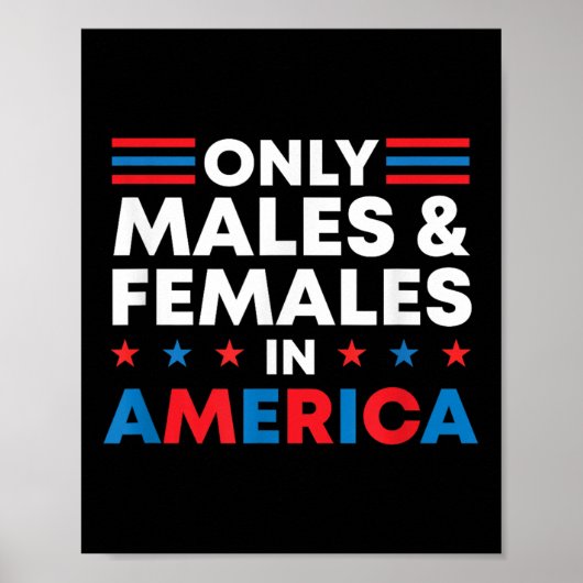 男性と女性だけが見える親トランプの性別 ポスター (正面)