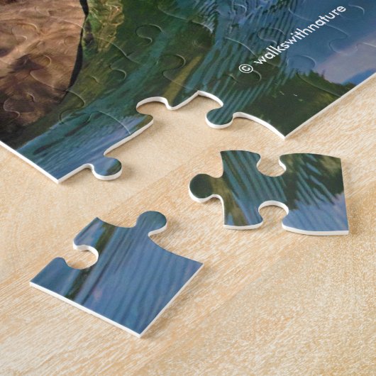 男性と女性のサーフスクーターが桟橋でアヒル ジグソーパズル (側面)