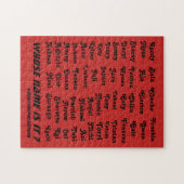 男性と女性の名前を持つパズル ジグソーパズル (横)