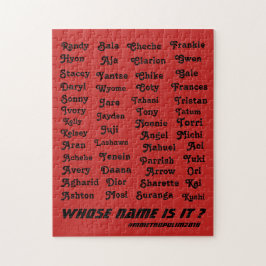 男性と女性の名前を持つパズル ジグソーパズル