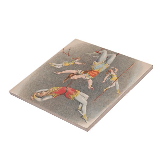 男性と女性の跳ね上げ役者 タイル (側面)