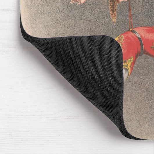 男性と女性の跳ね上げ役者 マウスパッド (コーナー)