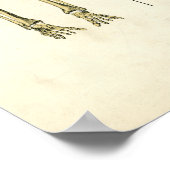 男性と女性の骨格 ポスター (角)