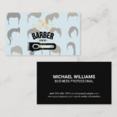 男性と女性の髪のスタイル | 理容師ツール 名刺 (正面/裏面)