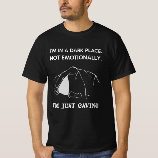 男性と女性カービングカーバーズスペランカーギフトアイディア Tシャツ (正面)