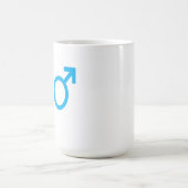 男性と女性シンボルや象徴 コーヒーマグカップ (中央)