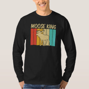 男性と少年のためのクールなムース ムース 鹿 雄牛 ヘラジカ Tシャツ