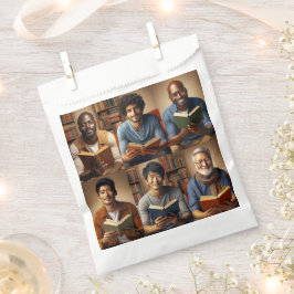 男性と書籍 フェイバーバッグ