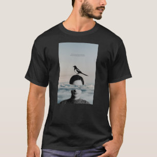 男性と鳥 Tシャツ