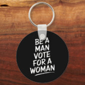男性になる女性ハリス2024 Kamala Harris キーホルダー (正面)