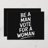 男性になる女性ハリス2024 Kamala Harris ポストカード (正面/裏面)