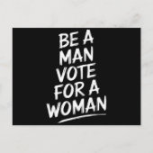 男性になる女性ハリス2024 Kamala Harris ポストカード (正面)