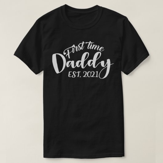 男性にカッコいい初めて昇進Daddy 2021ベビーT Tシャツ (デザイン正面)