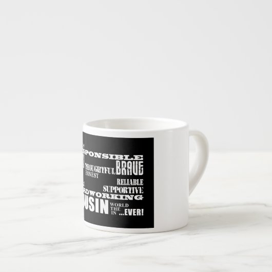 男性のいとこ最高のこ素晴らしは4彼の資質 エスプレッソカップ (正面右)