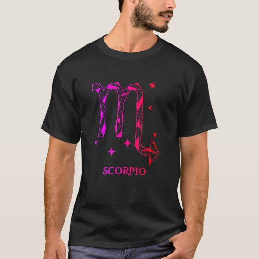 男性のさそり座 ゾディアック 2 Tシャツ (正面)