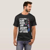 男性のためのアイスフィッシングジョーク Tシャツ (正面フル)