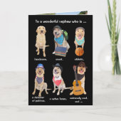 男性のためのカスタマイズ可能でおもしろいな誕生日 カード (正面)