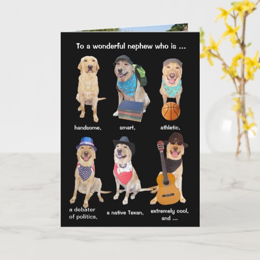 男性のためのカスタマイズ可能でおもしろいな誕生日 カード (黄色い花)