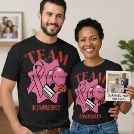 男性のためのカスタム乳がんサポート Tシャツ