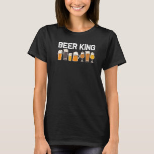男性のためのクールなビール 父の日 ブルワリー クラフト マルト リカー Tシャツ