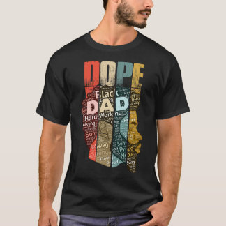 男性のためのドラッグブラックダッド 父の日 ブラックヒストリー月間 Tシャツ