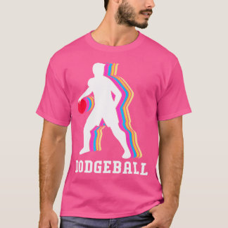 男性のためのポップアート ドッジボール Tシャツ