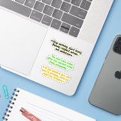 男性のための成功の引用3選(仕事用)モチベーションアップ シール (ノートパソコンとiPhone)
