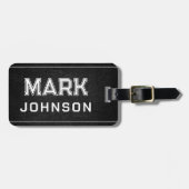 男性のための黒板ラゲージタグ ラゲッジタグ (正面横)