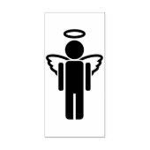 男性のエンジェルアートスタンプ ラバースタンプ (インプリント)