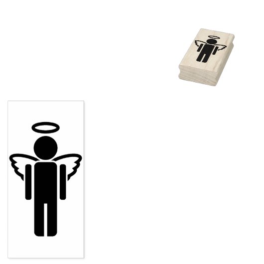 男性のエンジェルアートスタンプ ラバースタンプ (押印)