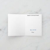 男性のカイロプラクターの日グリーティングカード カード (内部)