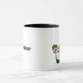 男性のカイロプラクターまたはマッサージのマグカップ マグカップ (中央)