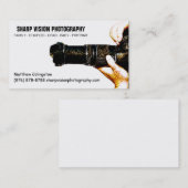 男性のカメラマンの写真ビジネスシンプル 名刺 (正面/裏面)