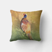 男性のキジのクッション クッション (裏面)