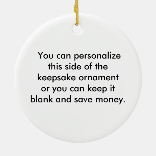 男性のサッカーのスターの記念品のオーナメント セラミックオーナメント (裏面)