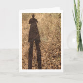 男性のシルエット カード (正面)