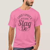 男性のスタッグパーティTシャツ Tシャツ (正面)