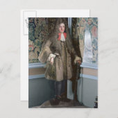 男性のダミー基板姿, c.1690 ポストカード (正面/裏面)