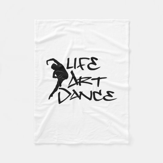 男性のダンサーの生命芸術のダンスの正方形 フリースブランケット (正面)