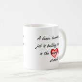 男性のダンスの先生の演奏会のギフト|の自信 コーヒーマグカップ (正面右)