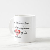 男性のダンスの先生の演奏会のギフト|の自信 コーヒーマグカップ (正面左)
