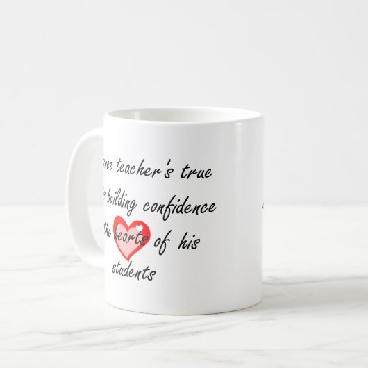 男性のダンスの先生の演奏会のギフト|の自信 コーヒーマグカップ (正面左)