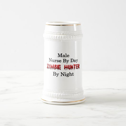 男性のナースまたはゾンビのハンター ビールジョッキ (中央)