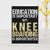 男性のニー・ボード教育は重要 カード (黄色い花)