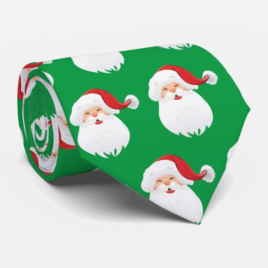 男性のネクタイ – クリスマスサンタ ネクタイ (ロール)